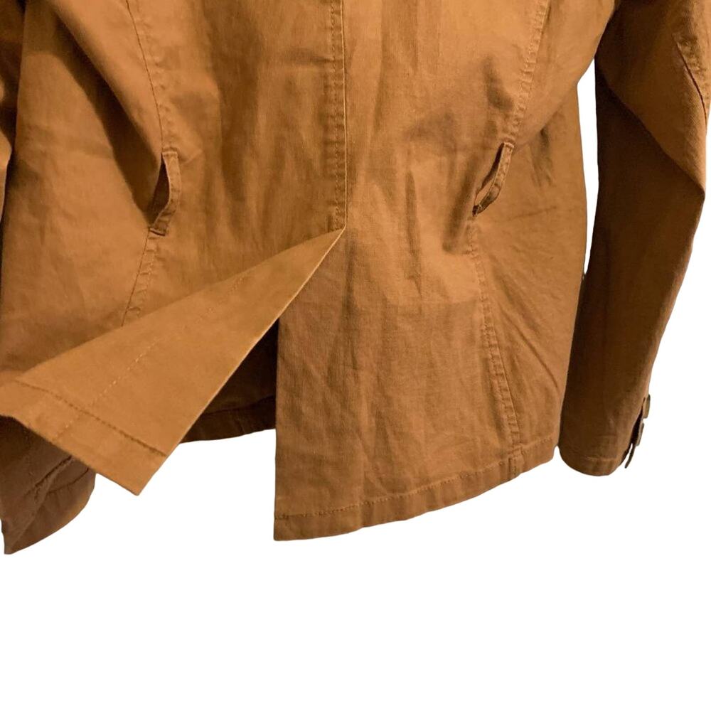 Sundance NEW Journeyer Belted Linen Blend Short Trench Coat Jacket Brown Size PS - Picture 8 of 12